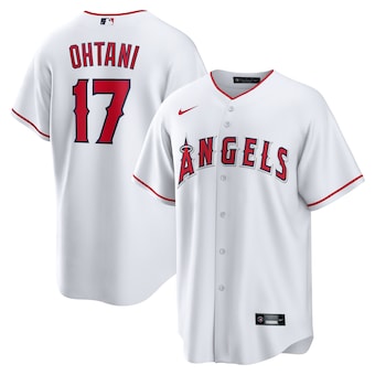 mens nike shohei ohtani white los angeles angels home replic